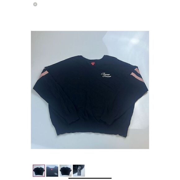 Vintage Guess Jeans Sweater, Black and Pink, XS. - Picture 8 of 10